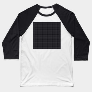 Black Forest Houndstooth Black and Grey Colors Baseball T-Shirt